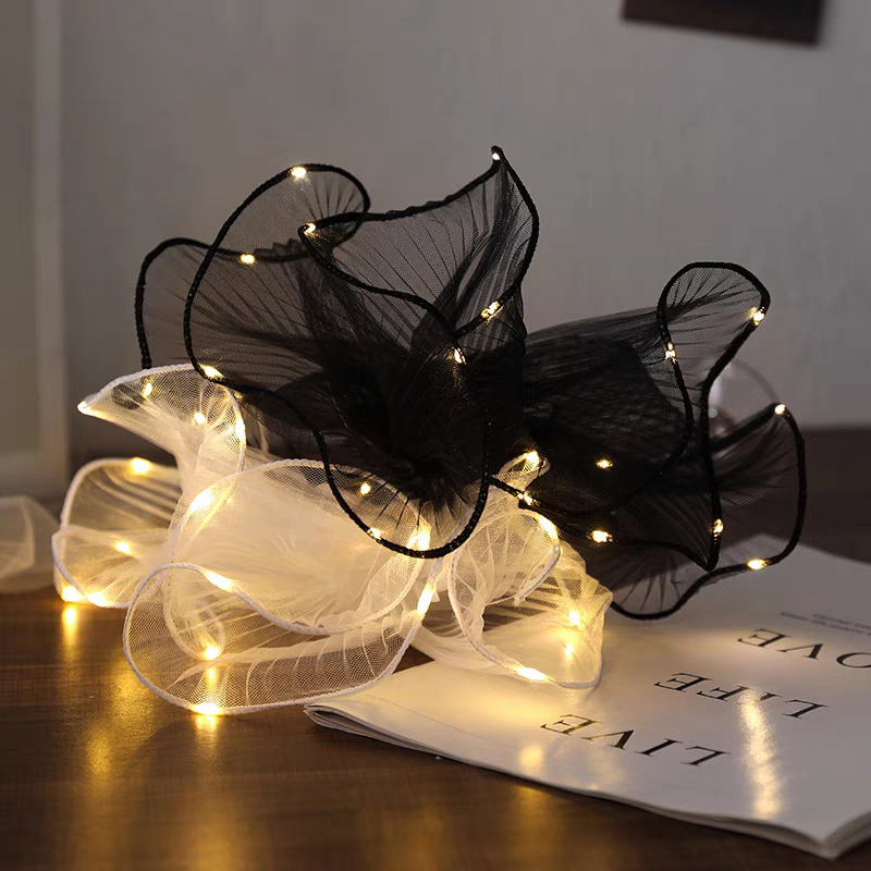 Flower Wrap Kraft - 1 stks LED bloem inpakpapier met