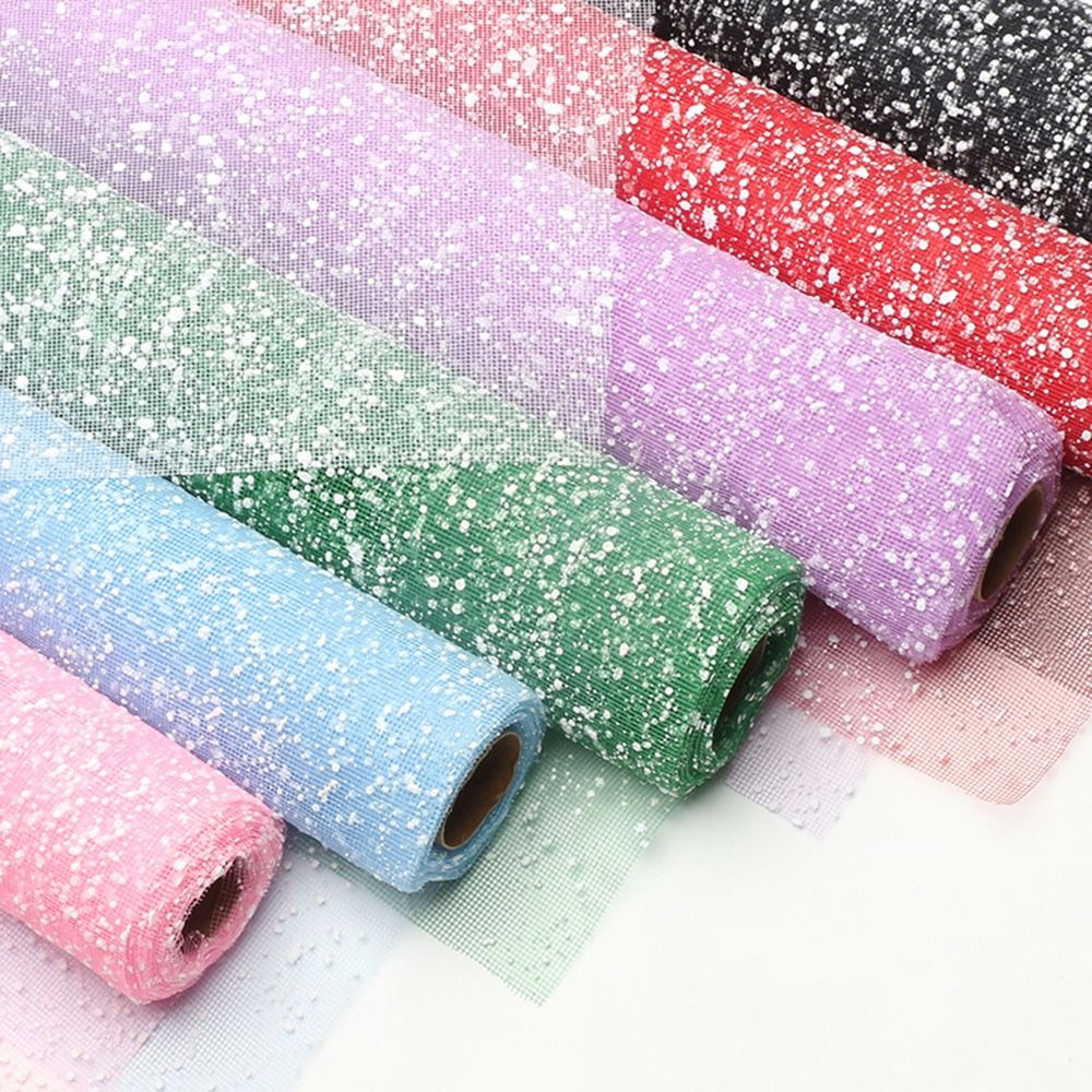 Florist Supply House - Bloemenverpakkingspapier Sneeuwvlok 50cm breed DIY Mesh-verpakkingspapier
