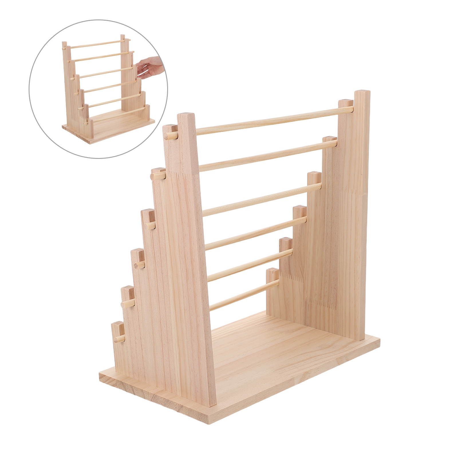 Houten opbergrek voor linten,  - Florist Supply Shop recensie en prijs