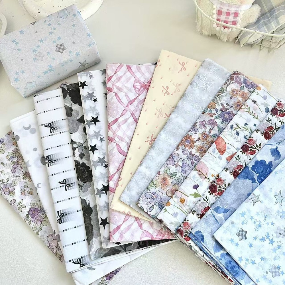 10 STKS Handgewreven Strik Syd - Flower Wrap Kraft recensie en prijs