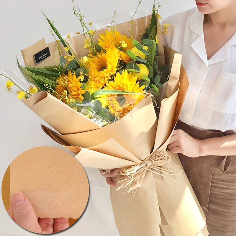 45CM * 1000CM Bruin Kraft-inpa - Flower Wrap Kraft recensie en prijs