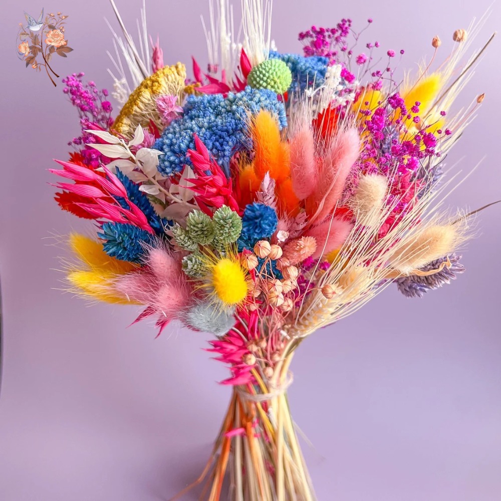 Kleurrijke gedroogde bloemen b - Baby Breath Dried recensie en prijs