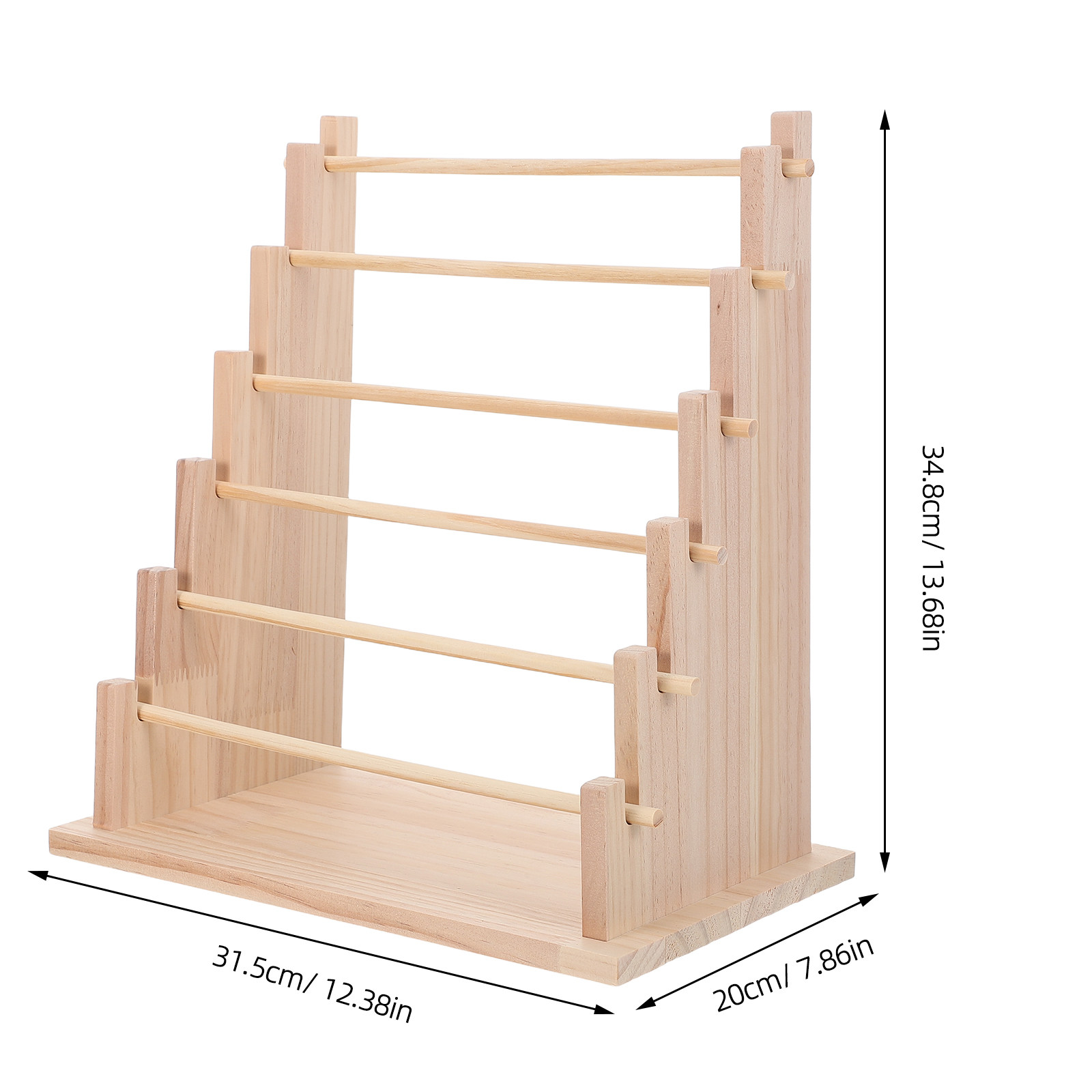 6-laags houten lintenopbergrek - Florist Supply Shop recensie en prijs